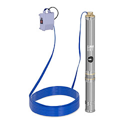 Helloshop26 Pompe immergée pompe de puits submersible refoulement - 4800 L/h - 750 Watts - acier inoxydable 14_0002968