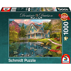 Schmidt Puzzle 1000 pièces : Havre de paix au bord d'un lac