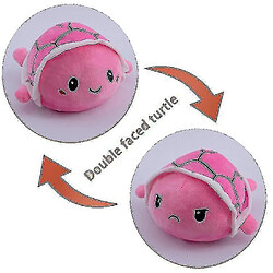 Universal Peluche tortue réversible, double face retournée petite farce (rose)