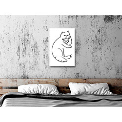 Artgeist Tableau - Cat Relaxing (1 Part) Vertical [20x30]