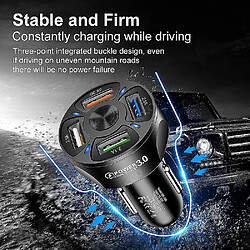 Universal 3 ports USB Car Chargeur rapide 3,0 Cigarette de voiture rapide allume pour Samsung Huawei Xiaomi Charger de voiture iPhone QC 3.0 pas cher