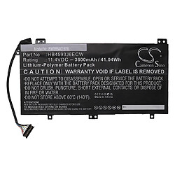 vhbw Batterie compatible avec Huawei WRT-W19, WRT-W19L, WRT-W29, WRT-WX9 ordinateur portable (3600mAh, 11,4V, Li-polymère)