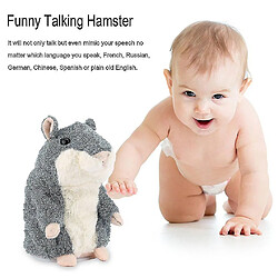 Universal Mignon parlant hamster peluche jouet sonore son hamster jouet animal jouet gris gris