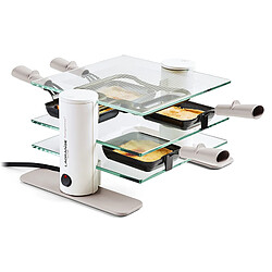 Appareil à raclette 4 personnes 600w en verre - 009408 - LAGRANGE