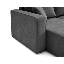 Acheter Bestmobilier Topaze - canapé panoramique - 7 places - convertible avec coffre - en tissu