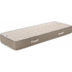 King Of Dreams Matelas 120x190 x 23 cm + Oreiller Mémoire + Protège Matelas Offerts avec Latex Naturel densité 80 Kg/m3 - Tissu 100% Coton - Compatible Sommiers Articulés - Soutien Ferme