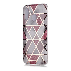 Coque en TPU motif marbre or rose imd blanc/rose pour votre Samsung Galaxy A20e