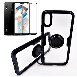 Kit Coque 3x1 Phonecare Clear Armor + Verre Trempé 5D Full Cover Huawei P20 Lite