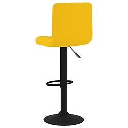 Acheter vidaXL Tabouret de bar Jaune moutarde Velours