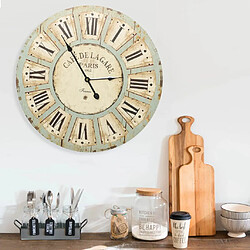 vidaXL Horloge murale Multicolore 60 cm MDF