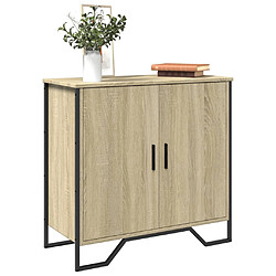 vidaXL Buffet chêne sonoma 78x35,5x74,5 cm bois d'ingénierie