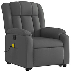 Avis Maison Chic Fauteuil Relax pour salon, Fauteuil de massage inclinable Gris foncé Tissu -GKD41735