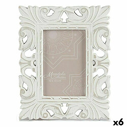 Gift Decor Cadre photo 18,5 x 23 x 1,3 cm Blanc Bois MDF (6 Unités)