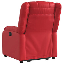 Avis vidaXL Fauteuil inclinable Rouge Similicuir