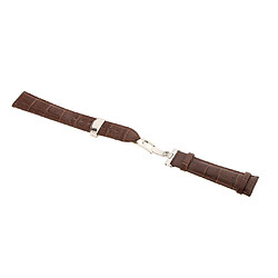 Acheter bracelet en cuir déployante déployante papillon boucle déployante café 22mm