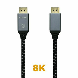 Câble HDMI Aisens 2 m Noir Noir/Gris