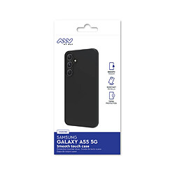 My Way Myway Coque pour Samsung Galaxy A55 5G Modèle Smoothie Soft Touch en TPU Noir