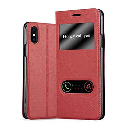 Cadorabo Coque iPhone X / XS Etui en Rouge