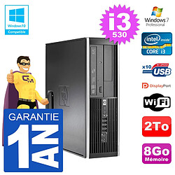 PC HP Compaq 8100 SFF i3-530 RAM 8Go Disque 2To Graveur DVD Wifi W7 - Occasion