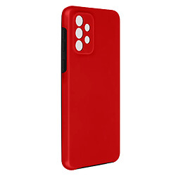 Avizar Coque Samsung Galaxy A72 Protection Arrière Rigide et Avant Souple rouge