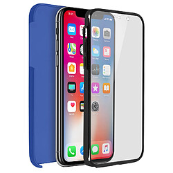 Acheter Avizar Coque iPhone X / XS Protection Avant Silicone + Arrière Polycarbonate - Bleu