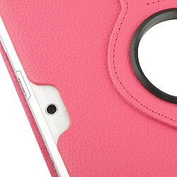 Wewoo Housse Étui Magenta pour Samsung Galaxy Tab 2 10.1 / P5100 360 degrés Rotatif Litchi Texture en cuir avec support pas cher