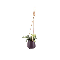 Present Time Cache-pot design suspendu médium Skittlie - H. 66 cm – Violet foncé