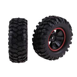 Avis 1:10 RC Rock Crawler Tire Pneus 12mm Jante Hex Jante Pour RC4WD D90 HSP 96mm