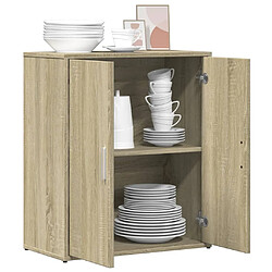 Avis vidaXL Buffet chêne sonoma 60x31x70 cm bois d'ingénierie