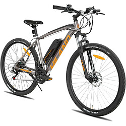 Hiland 26/27.5/29 Inch E-Bike Vélo de montagne électrique 250 W Motor Mountain Bike pour hommes et femmes Fourche à suspension Shimano 21 Speed Disc Brake avec 36 V 10.4 Ah Lithium Battery