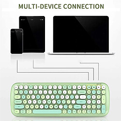 Avis Universal Clavier sans fil ergonomique Clavier multi-appareils Clavier sans fil pour Bluetooth 5.1 Ordinateurs portables Téléphones portables Tablettes