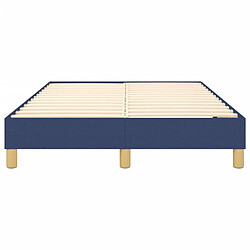 Acheter vidaXL Cadre de lit sans matelas bleu 120x200 cm tissu