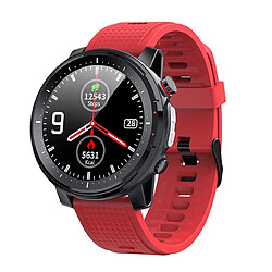 Universal Smartwatch Rouge Full Touch Homme Sport Horloge IP68 Etanche Cardiofréquence Smartwatch pour IOS et téléphone mobile |