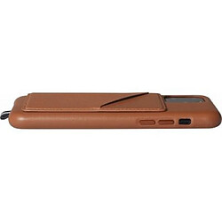 ARTEFAKT Coque pour iPhone 11 Pro Elysée en Cuir avec porte-carte magnétique amovible Marron