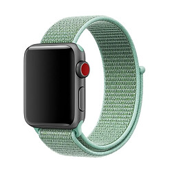 Wewoo Bracelet vert menthe pour Apple Watch Series 3 & 2 & 1 38mm simple de montre en nylon avec Magic Stick