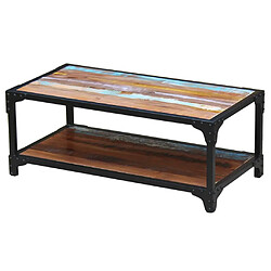 ComfortXL Table Basse Bois De Récupération Massif