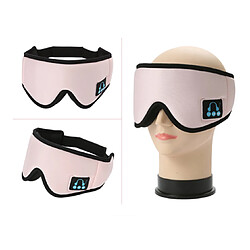 Musique sans fil Eye Sleep Mask Bluetooth 5.0 casque Appel Shading et respirante 3D Eye Sleep Mask-Rose