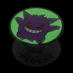 PopSockets Pop Grip pour Smartphones Enamel Glow in the Dark Gengar Noir