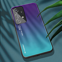 Coque en TPU anti-rayures violet/bleu pour votre Samsung Galaxy A33 5G