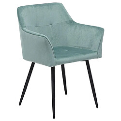 Acheter Beliani Chaise de salle à manger JASMIN Set de 2 Velours Vert menthe