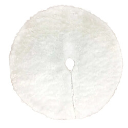 Avis Peluche blanche jupe arbre fausse fourrure tapis décorations d'arbre de Noël 90cm