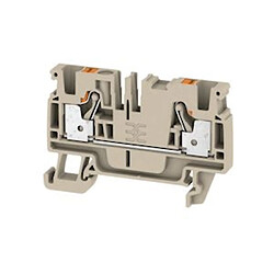 bloc de jonction de passage - a2c - push in - 4 mm2 - 800v 32a - beige foncé - weidmuller 2051180000