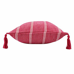 Paris Prix Coussin Déco à Pompons Jakady 40x40cm Rose