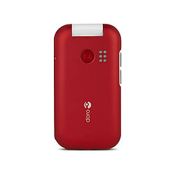 Avis Doro 6040 Téléphone portable avec couvercle Dual SIM Rouge (Red/White)