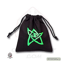 Q Workshop BLACK Call of Cthulhu / COC Dice Bag in Linen