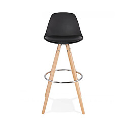 Kokoon Design Tabouret de bar design ANAU BLACK 42x43x95 cm