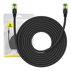 Braided network cable cat.8 Baseus Ethernet RJ45, 40Gbps, 10m (black)