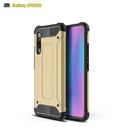 Wewoo Coque Renforcée Pour Galaxy A90 5G Etui combiné TPU + PC Or