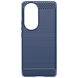 Avizar Coque pour Honor 90 Flexible Effet Carbone Antichoc Classic Carb Bleu Nuit