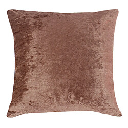 50x50cm courte housse de coussin velours peluche carré pour canapé marron pas cher